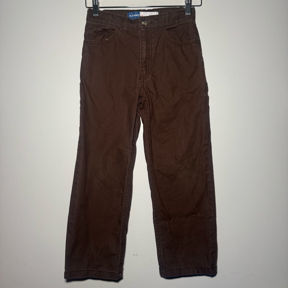 Old Navy Y2K‎ Kid’s Boy’s 8 Cargo Pants Brown Loose Fit Baggy Straight Leg